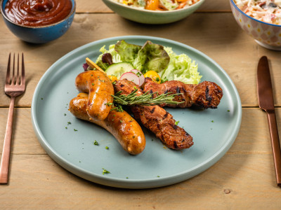 Boer'n BBQ met worst en saté